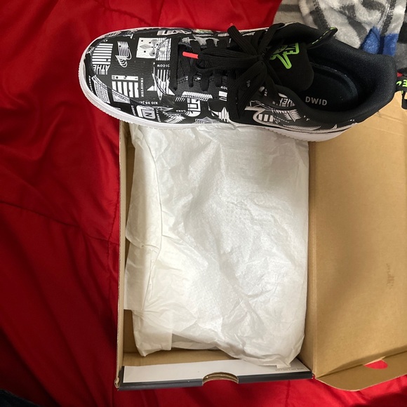 Nike Air Force 1 '07 LX Worldwide Pack Shoes Black White CZ5927-001 Mens Sz 11.5 - Picture 3 of 16